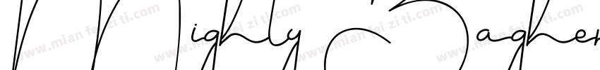 Mighty Bagher Demo字体转换